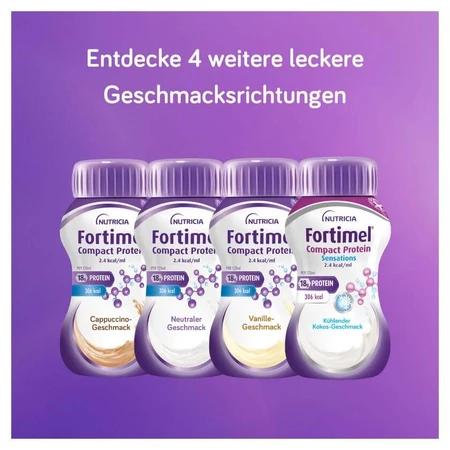 Fortimel Compact Eiwit 2,4 Kcal Koelen Bessen 4X125 ml
