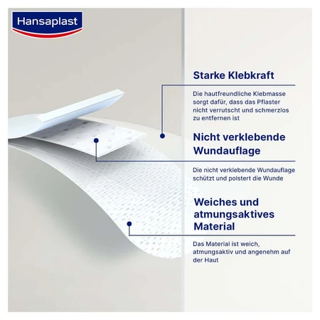Hansaplast Sensitive pleisterrol, 5m x 6cm 1 st