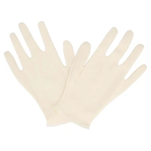 Guantes de algodón talla xl blanco crudo 1 par 1 ud