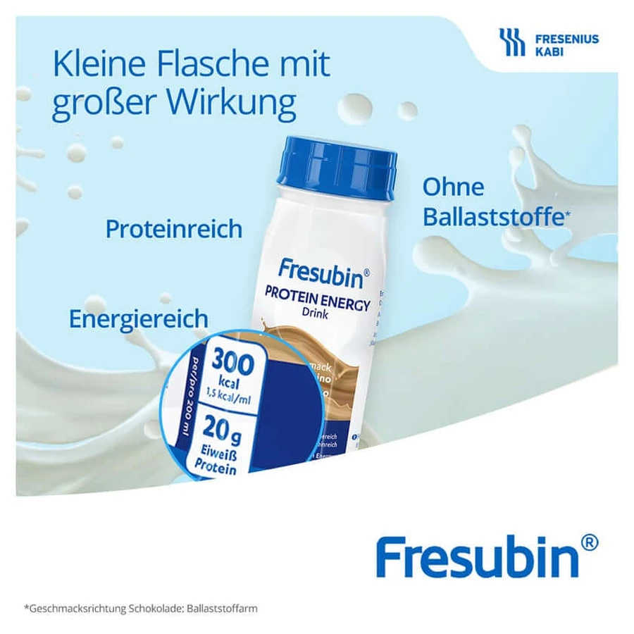 Fresubin Protein Energy DRINK Trinknahrung Schokolade 4X200 ml