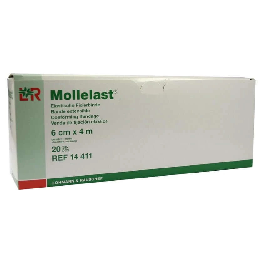 Mollelast zwachtels 6 cmx4 m individueel verpakt 20 st.