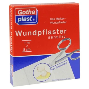 Gothaplast wondpleister gevoelig 1mx8cm 1 st