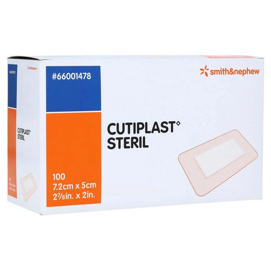 Cutiplast Pansement stérile 5x7.2 cm 100 pcs.