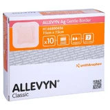 Allevyn Ag Gentle Border 7,5x7,5 cm Wond 10 st.