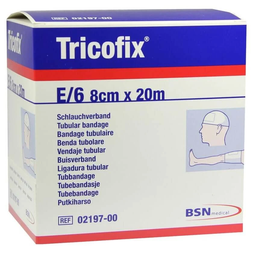 Tricofix buisverband maat E 8 cmx20 m 1 st
