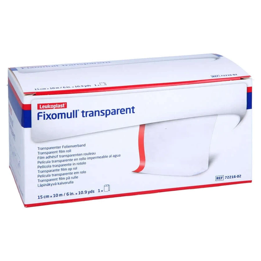 Fixomull transparant 15 cmx10 m 1 st