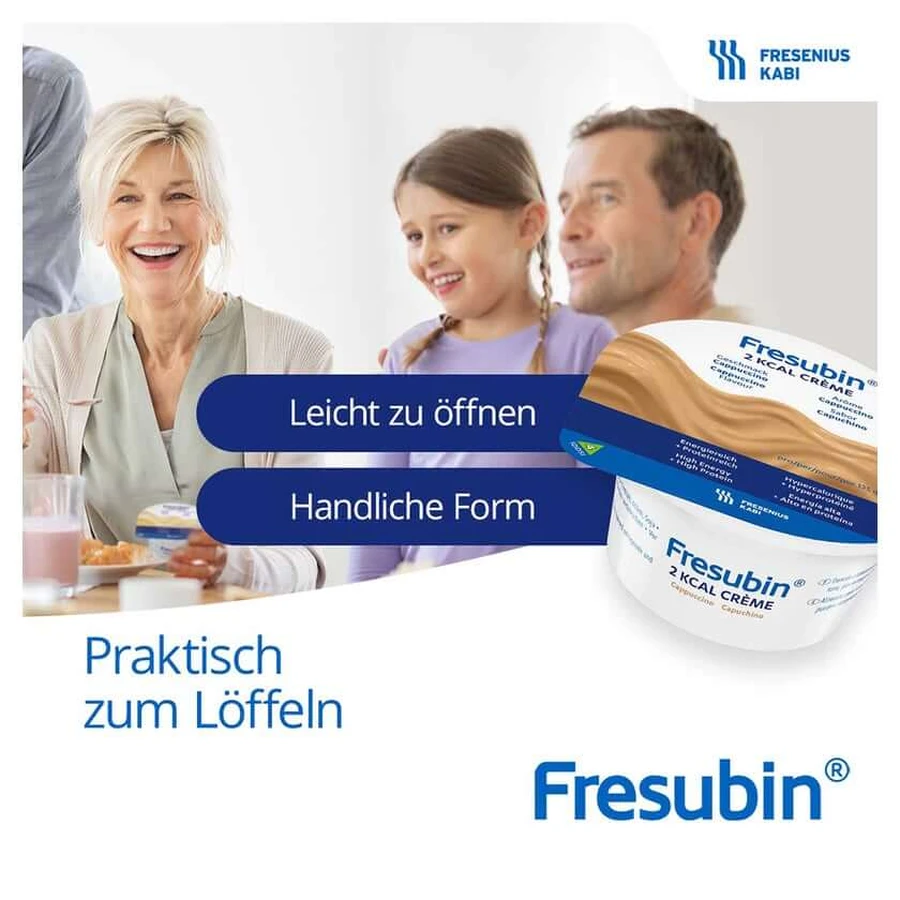 Fresubin 2 kcal Crème Wilde Aardbei 4X125 g