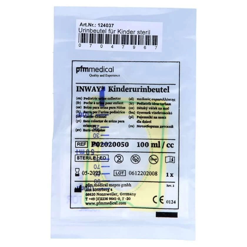 Urinezak steriel voor kinderen 100 ml 1 st
