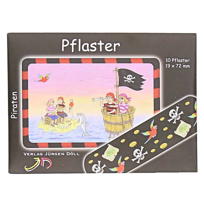 Kinderpleister piratenbrief 10 stuks