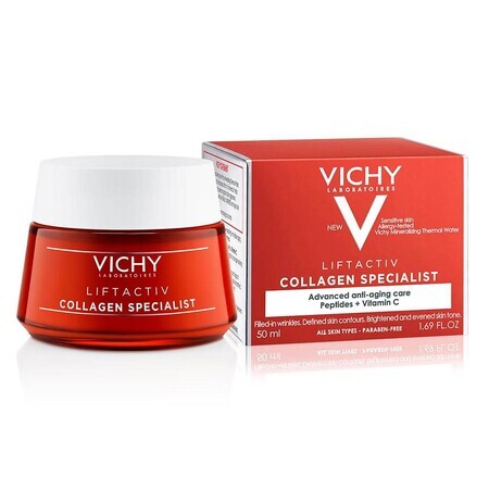 Vichy Liftactiv Collagen Specialist Anti-Falten-Tagescreme für alle Hauttypen, 50 ml