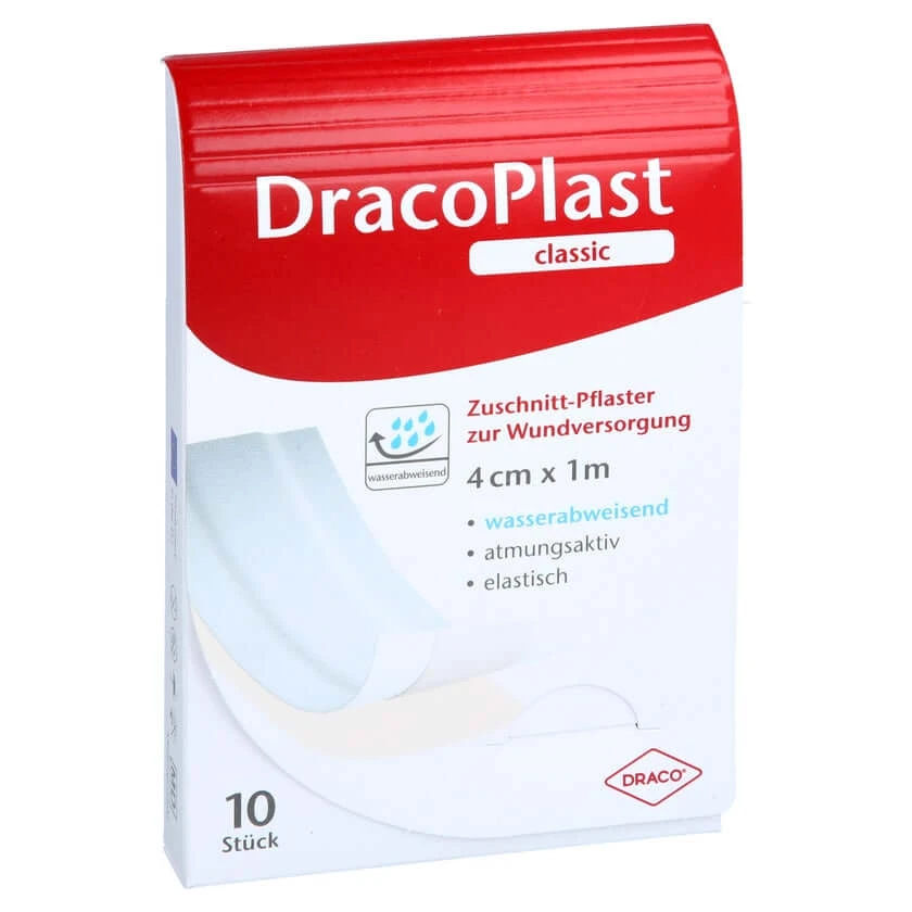 Dracoplast Klassieke Pleister 4 Cmx1 M Wit 1 st