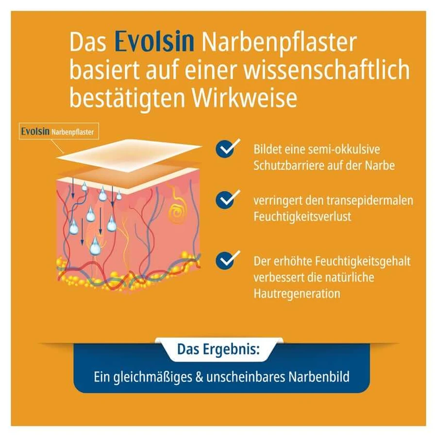 Evolsin littekenpleister 2 cmx200 cm 1 st