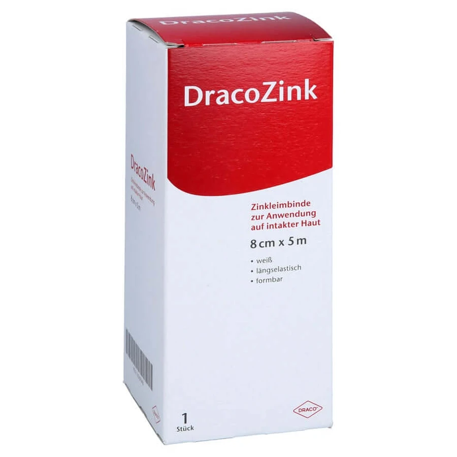 Bandage adhésif en zinc Dracozink 8 cmx5 m 1 pc