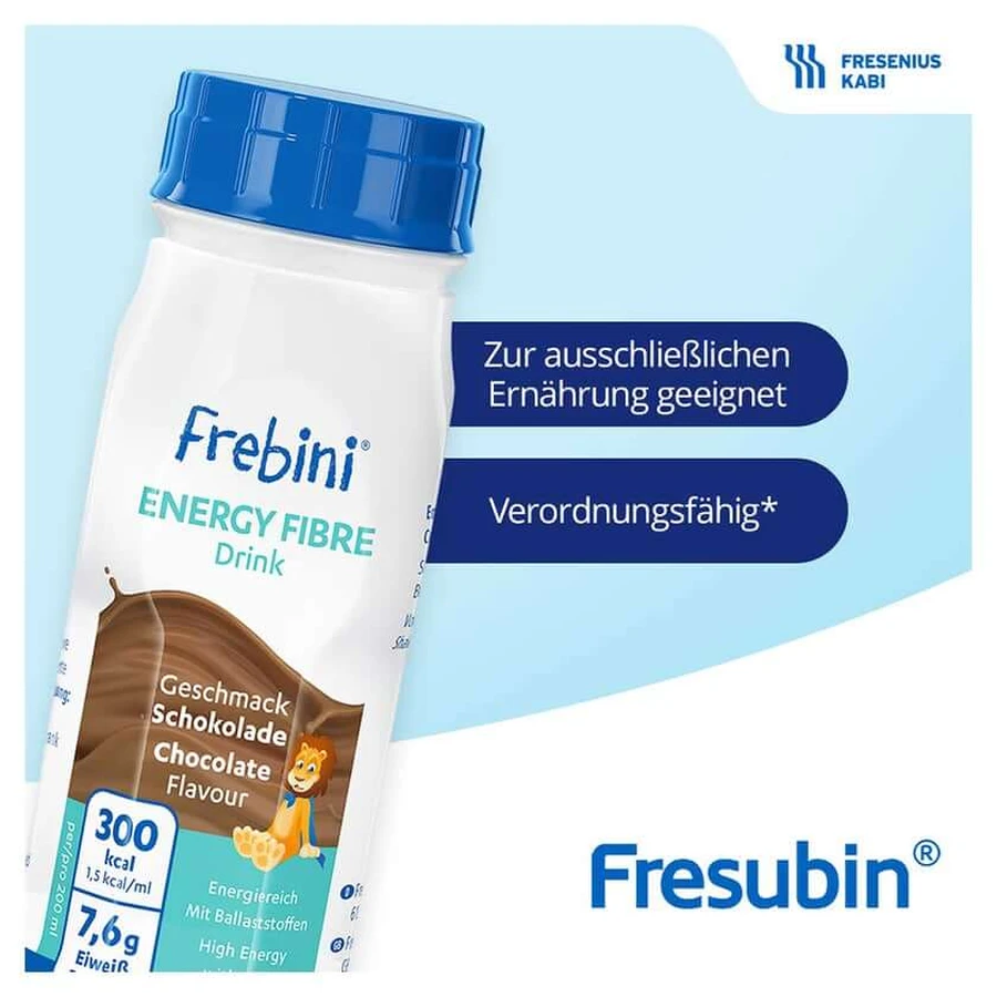 Frebini Energie Vezel Drinkvoeding Chocolade 4X200 ml