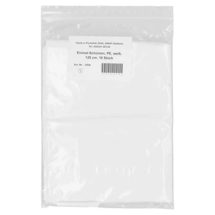 Grembiule monouso PE bianco 125 cm non sterile 10 pz.