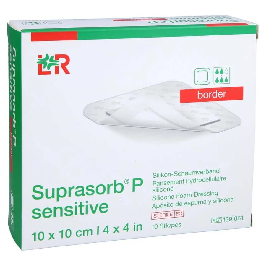 Suprasorb P Sensitive PU foam border 10 pcs.