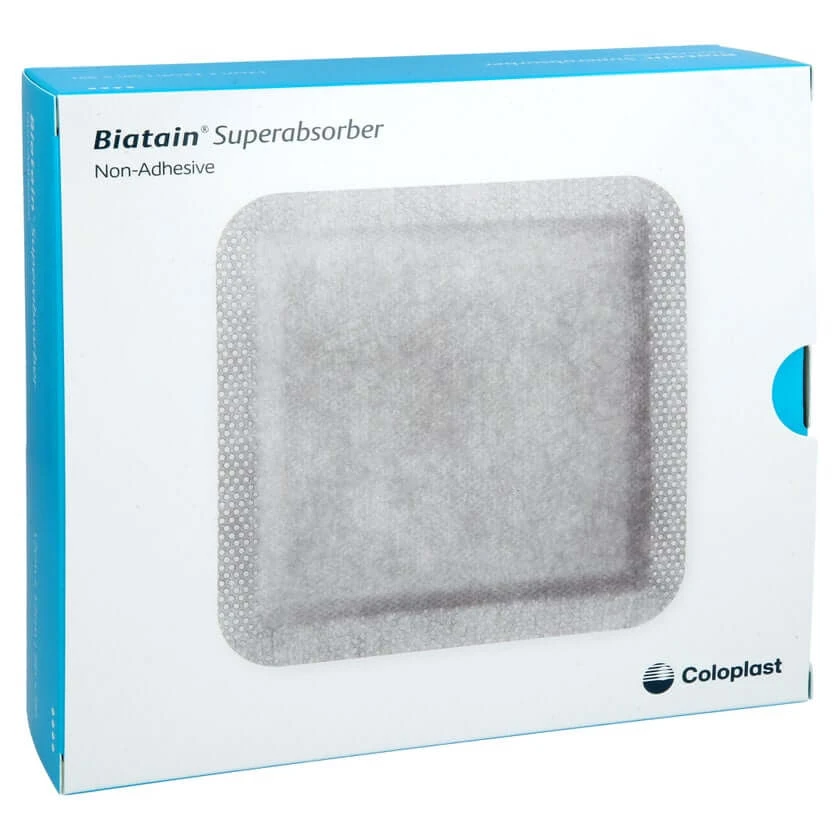 Biatain Superabsorber Niet-klevend 12x12 cm 10 st.