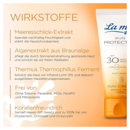 La mer SUN PROTECTION Krem przeciwsłoneczny do twarzy SPF 30 50 ml: ceny i cechy