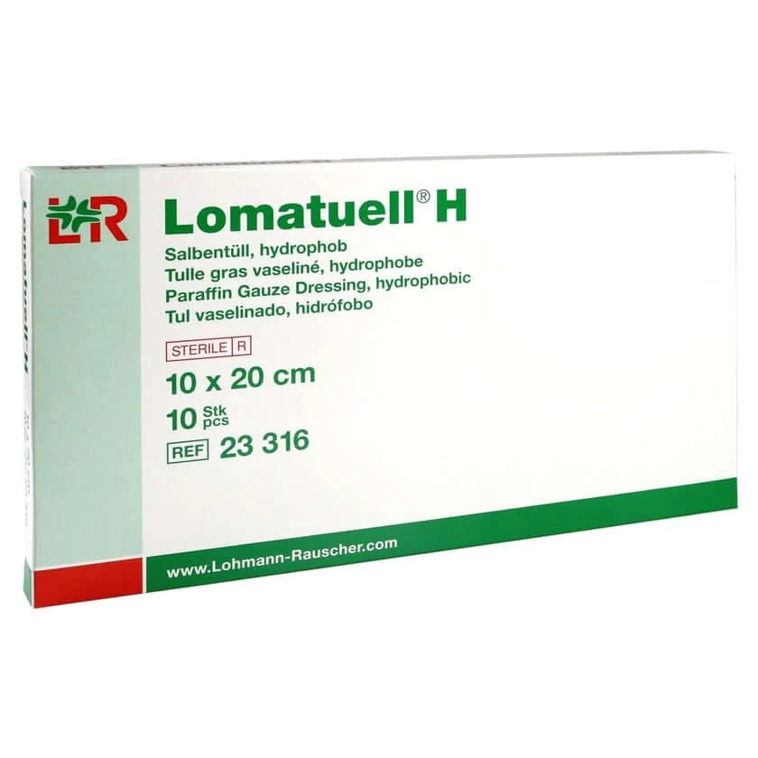 Lomatuell H zalftule 10 x 20 cm steriel 10 st.