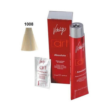 Vopsea permanenta de par Vitality's Art Absolute cu amoniac 1008 Perla 100 ml