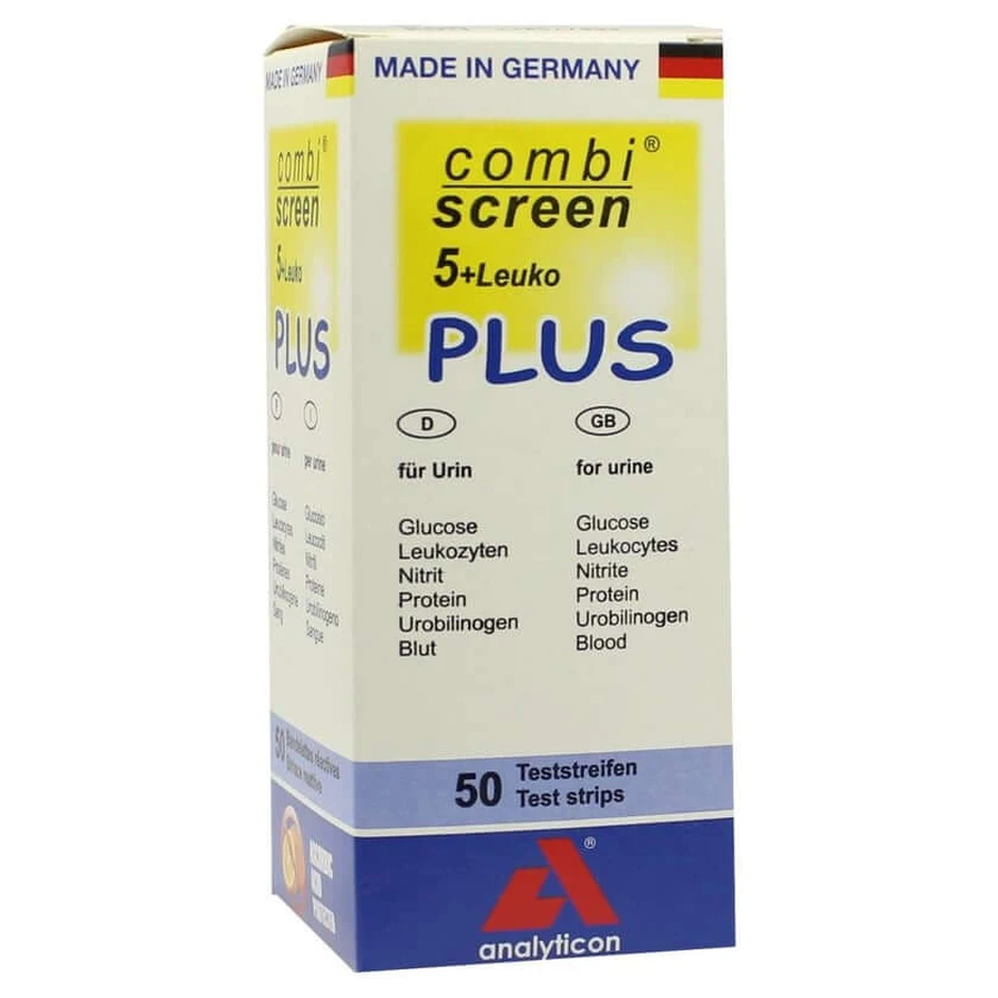Paski testowe Combiscreen 5+leuko Plus 50 szt.: ceny i cechy