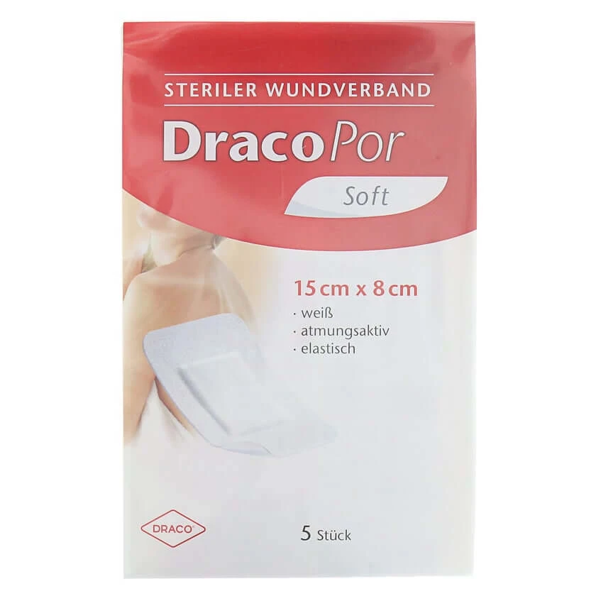 Dracopor wondverband 8x15 cm steriel 5 st.