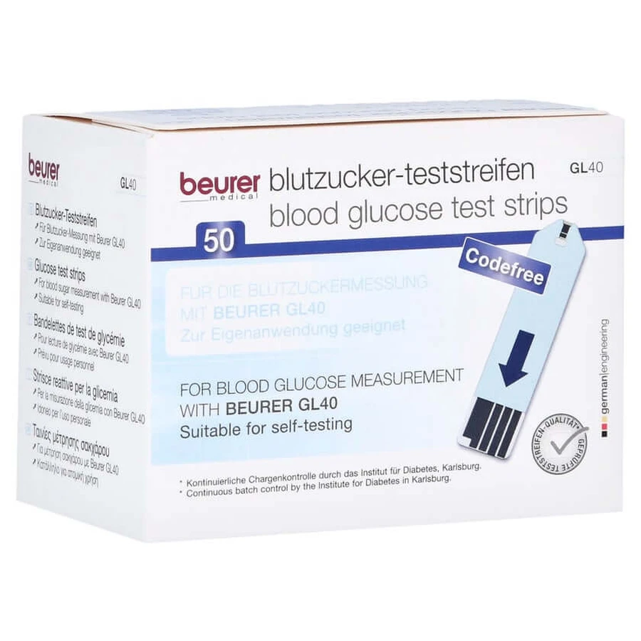 BEURER GL 40 Blood glucose test strips 50 pcs.