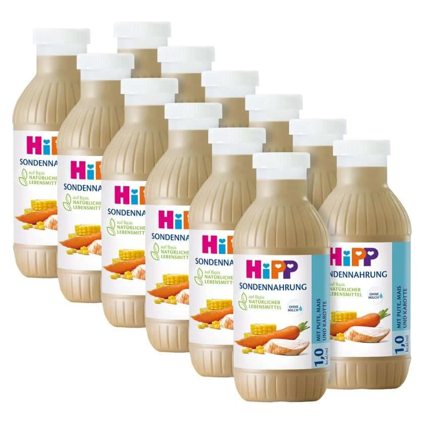 HIPP Buisvoeding Kalkoen Maïs & Wortel K 12X500 ml