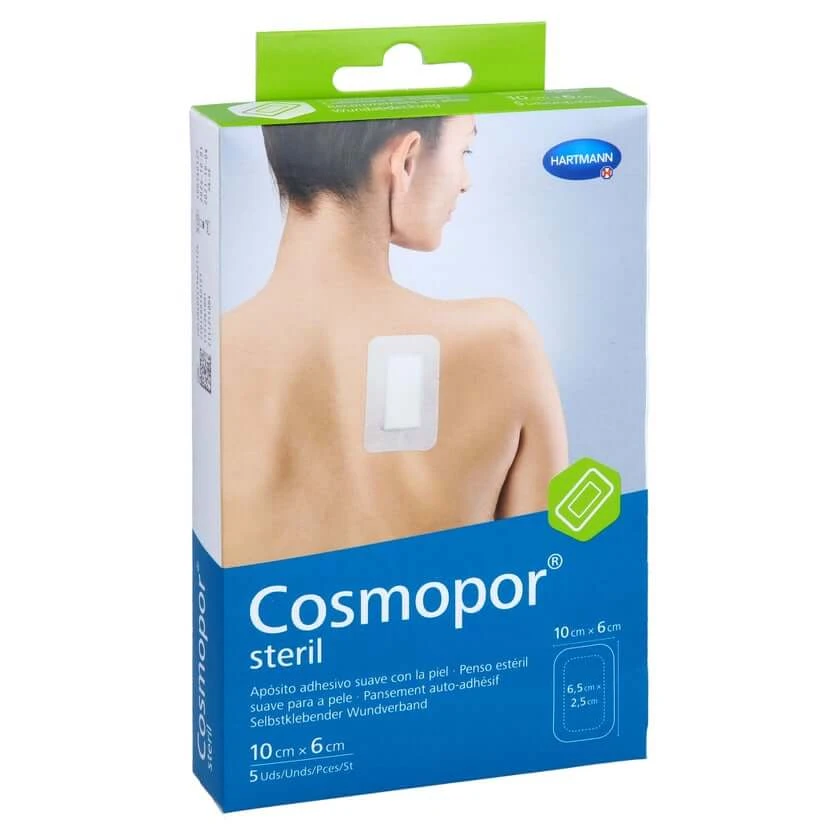 Cosmopor Steriel Wondverband 6x10 cm 5 st.