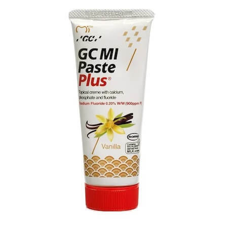 Mi Paste Plus Vanillegeschmack Topische Zahnpasta auf Wasserbasis, 40 g, GC