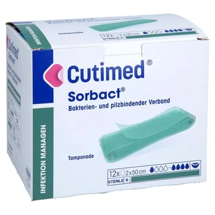Cutimed Sorbact Tampones 2x50 Cm 12 uds.