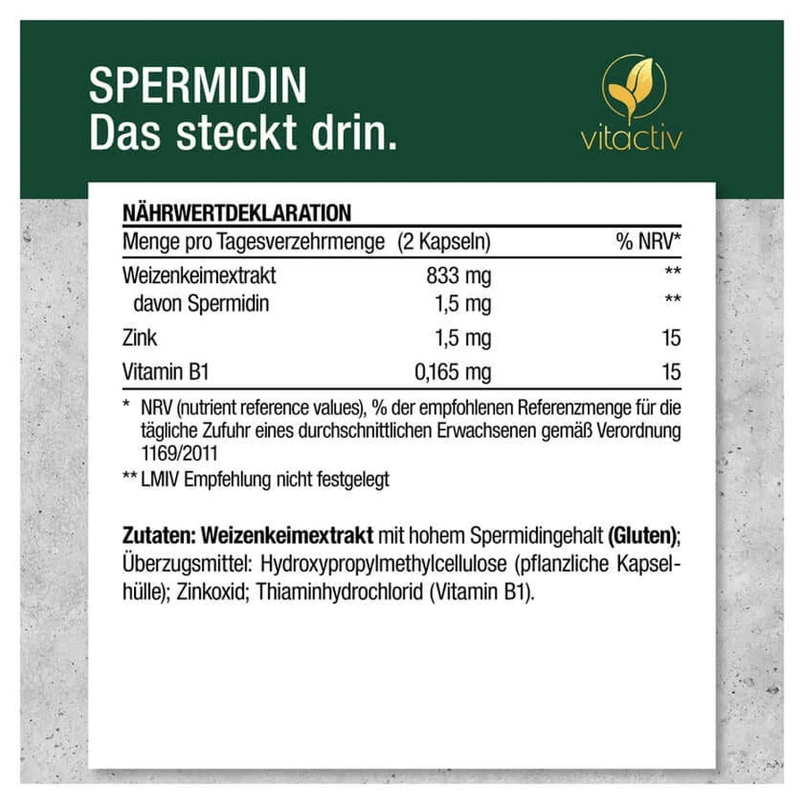 Spermidin Kapseln 60 St