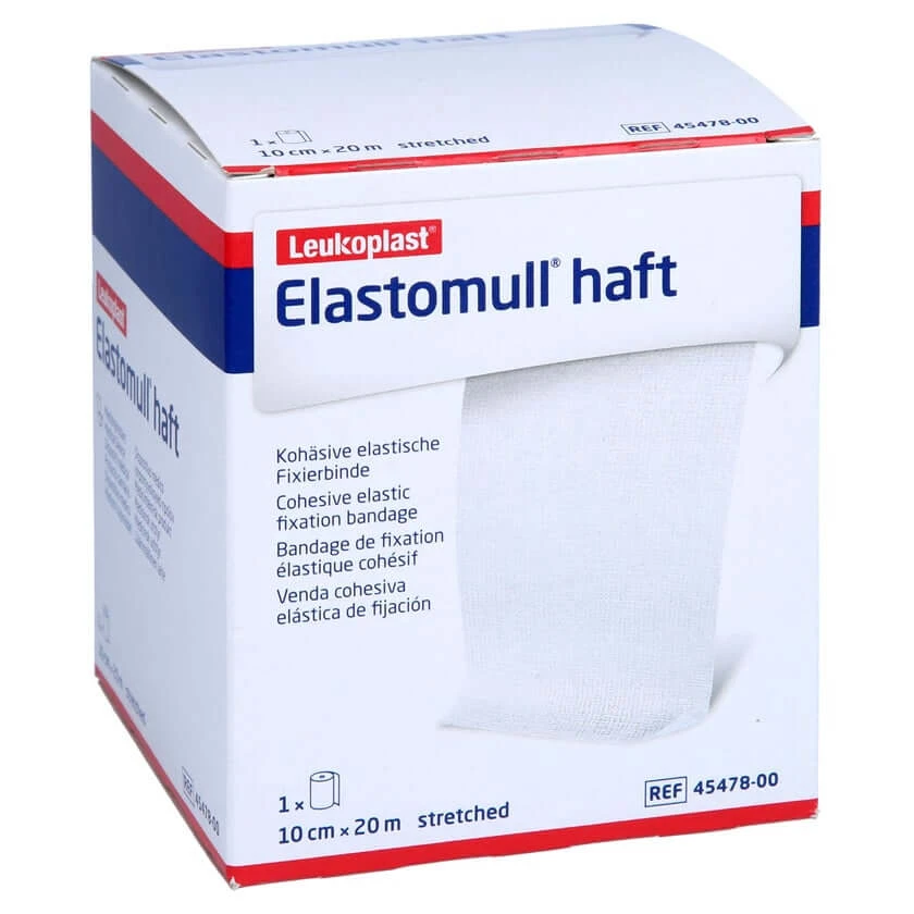 Elastomull kleefverband 10 cmx20 m fixatieverband 1 st