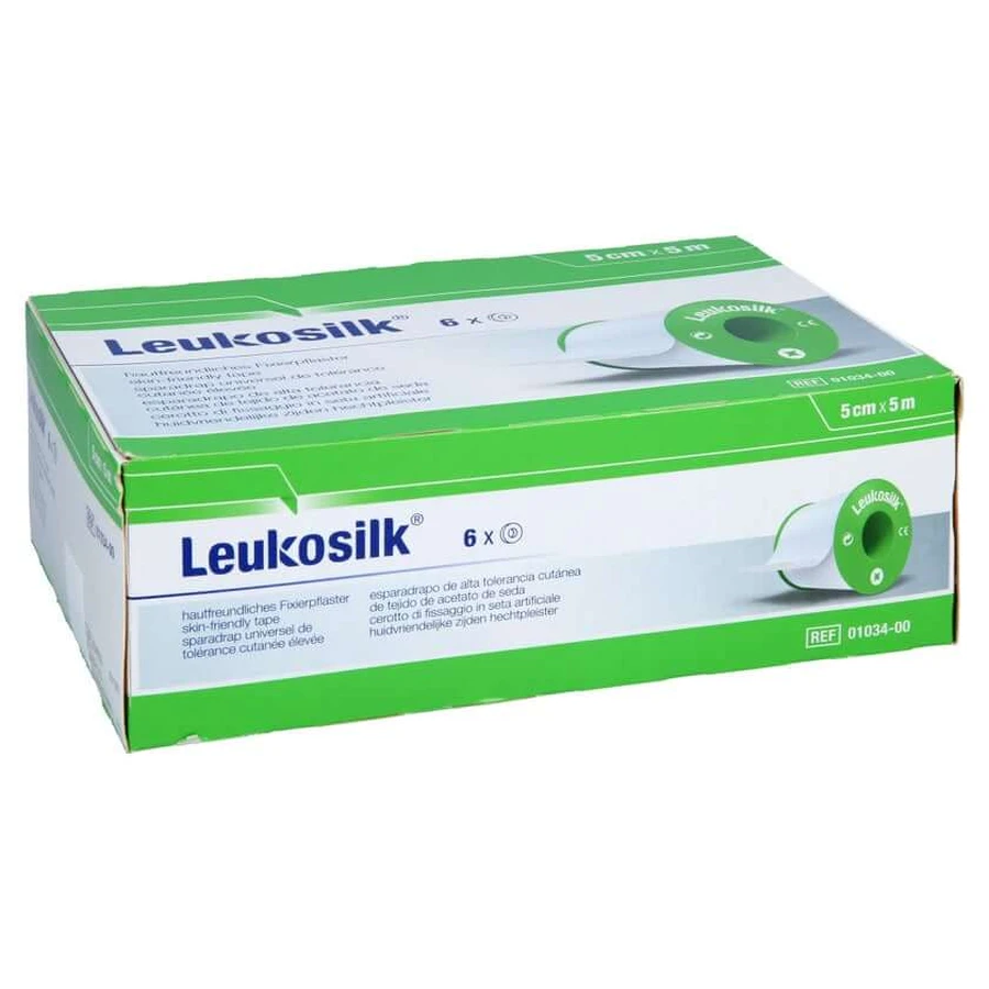Leukosilk 5 cmx5 m 6 St