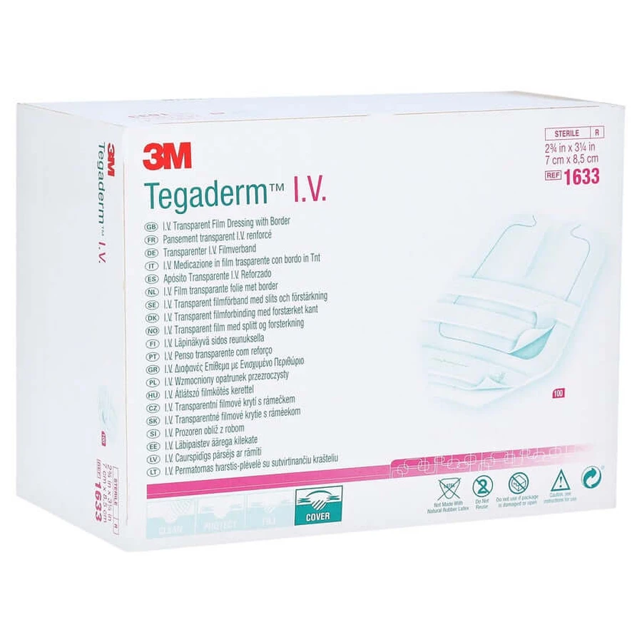 Tegaderm 3M I.V. Can.-u.Cath.Fix.7x8,5cm 100 pcs.