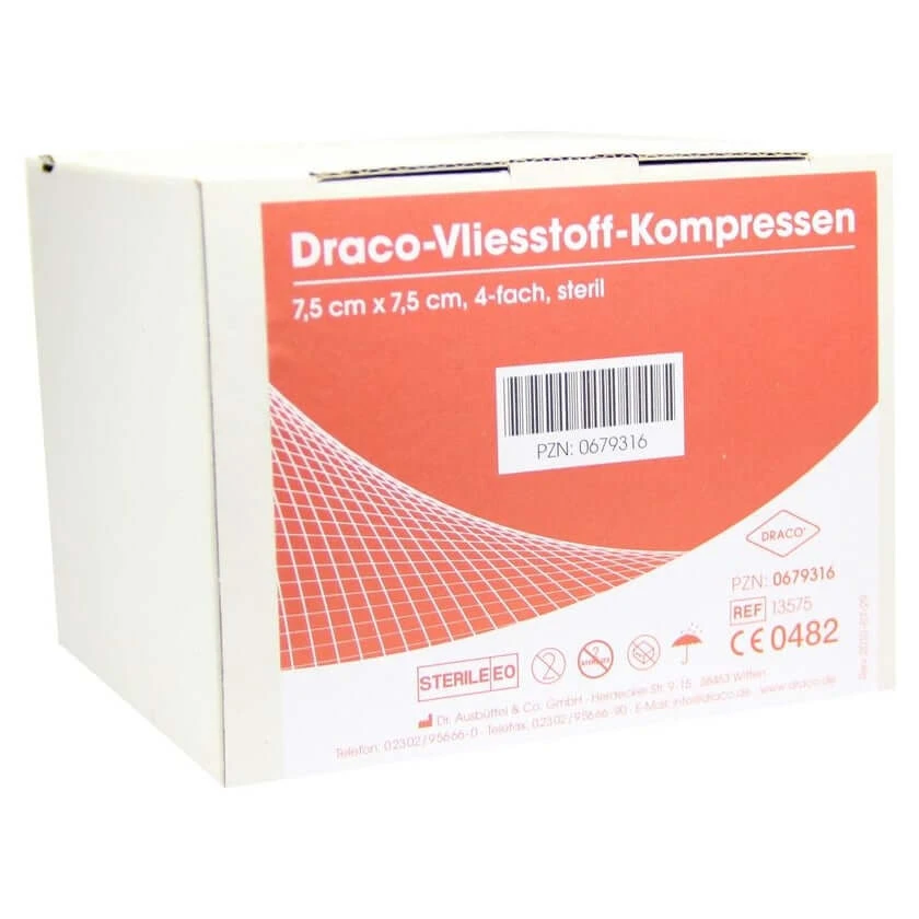 Vlieskompressen steriel 7,5x7,5 cm 25X2 st.