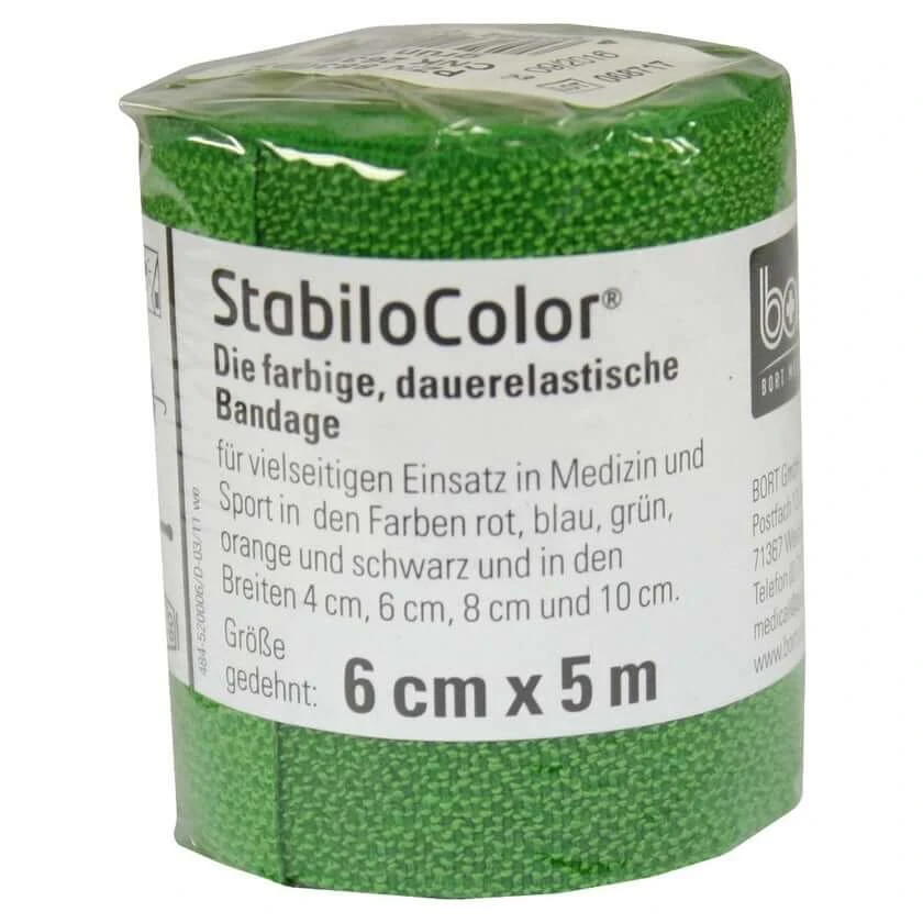 BORT Stabilocolor zwachtel 6 cm groen 1 st