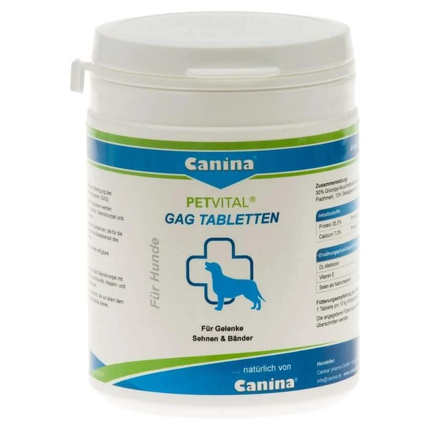 Petvital GAG tabletten voor honden 180 stuks.