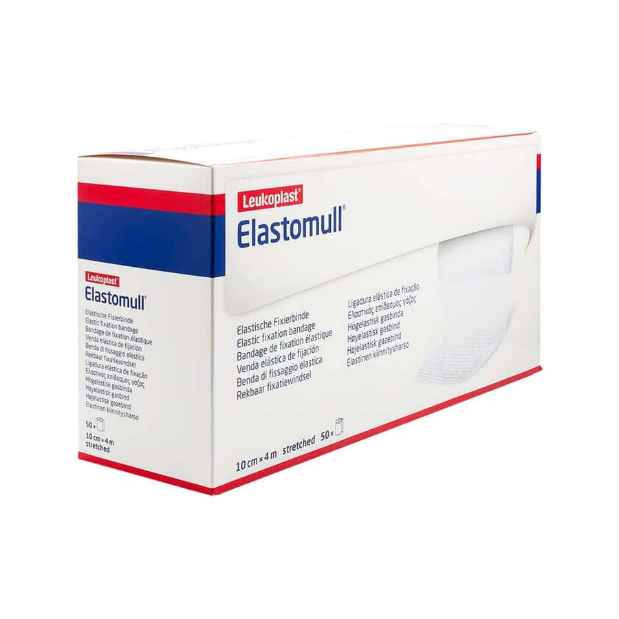 Elastomull 10 cmx4 m elastische fixatieband 45253 50 st.