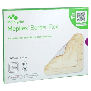 Mepilex Border Flex bandaj adeziv din spumă 15x15 Cm 10 buc.