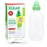 Complete kit voor het spoelen en reinigen van de neusholtes Neti Rinse, 100% natuurlijke ingrediënten, XLEAR