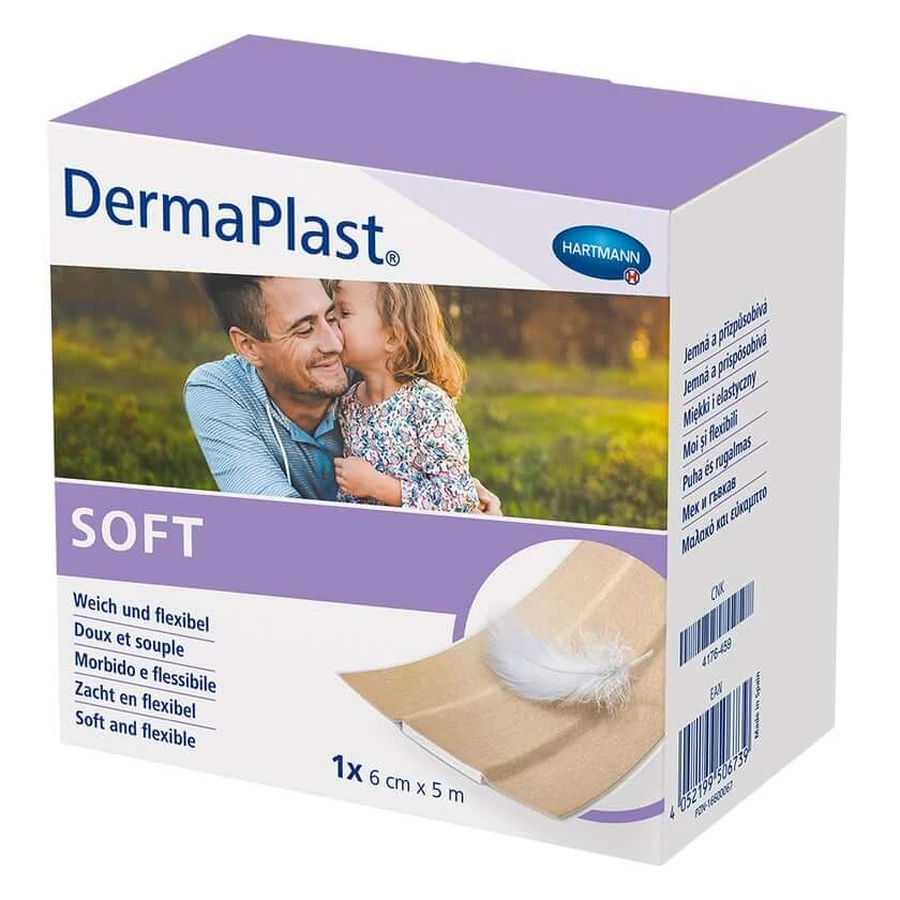Esparadrapo Dermaplast SOFT 6 cmx5 m 1 ud.