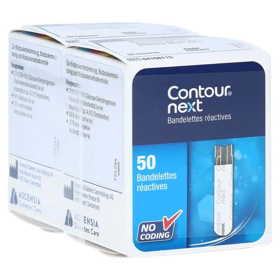 Paski testowe do czujników Contour Next (reimport) 100 szt.: ceny i cechy