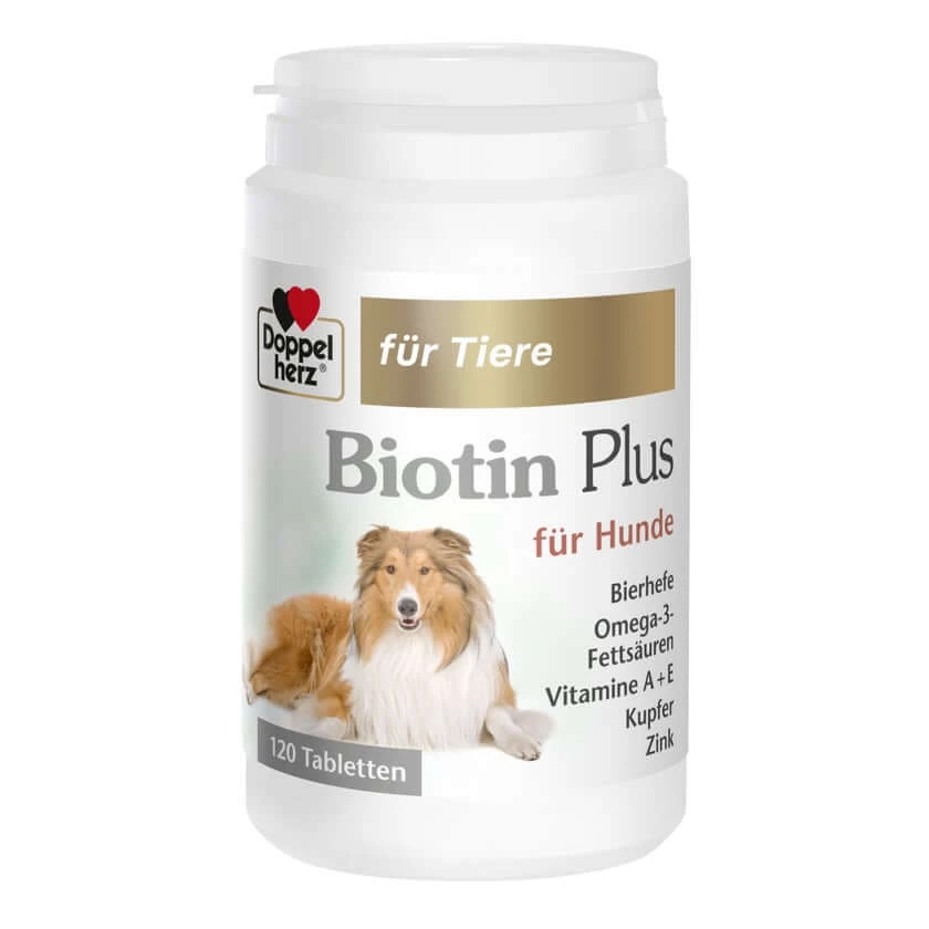 Double Heart voor Dieren Biotine Plus voor Honden 120 St