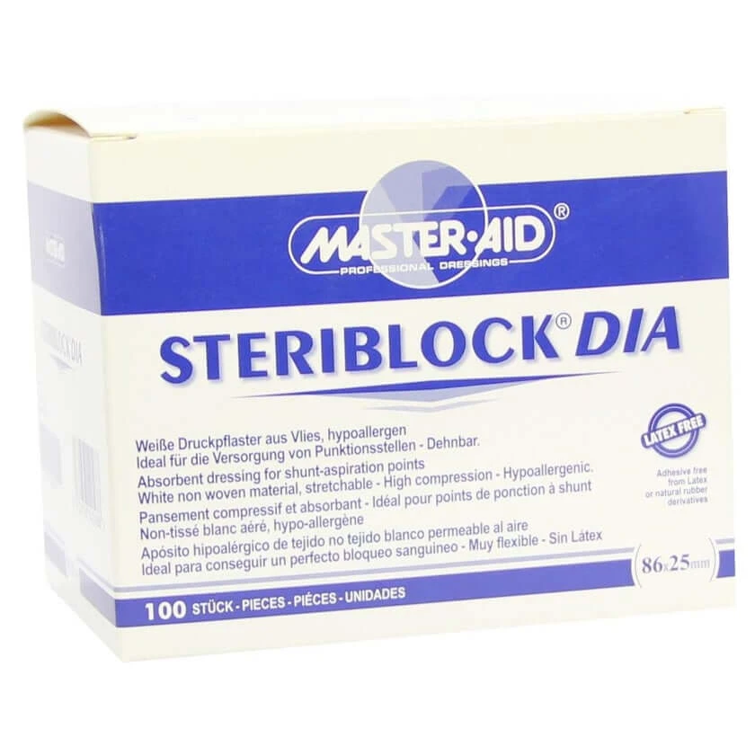 Steriblock DIA 25x86 mm compressie pl. 100 st.
