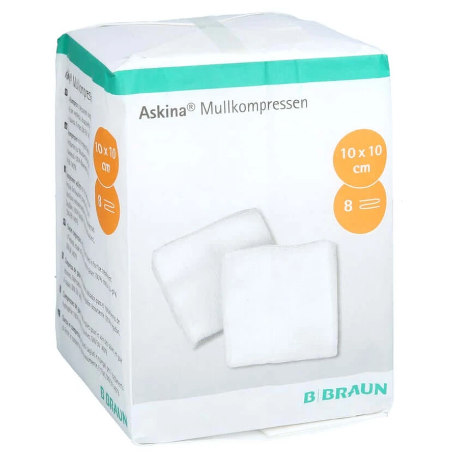 Askina gaaskompressen 10x10 cm niet-steriel 100 st.