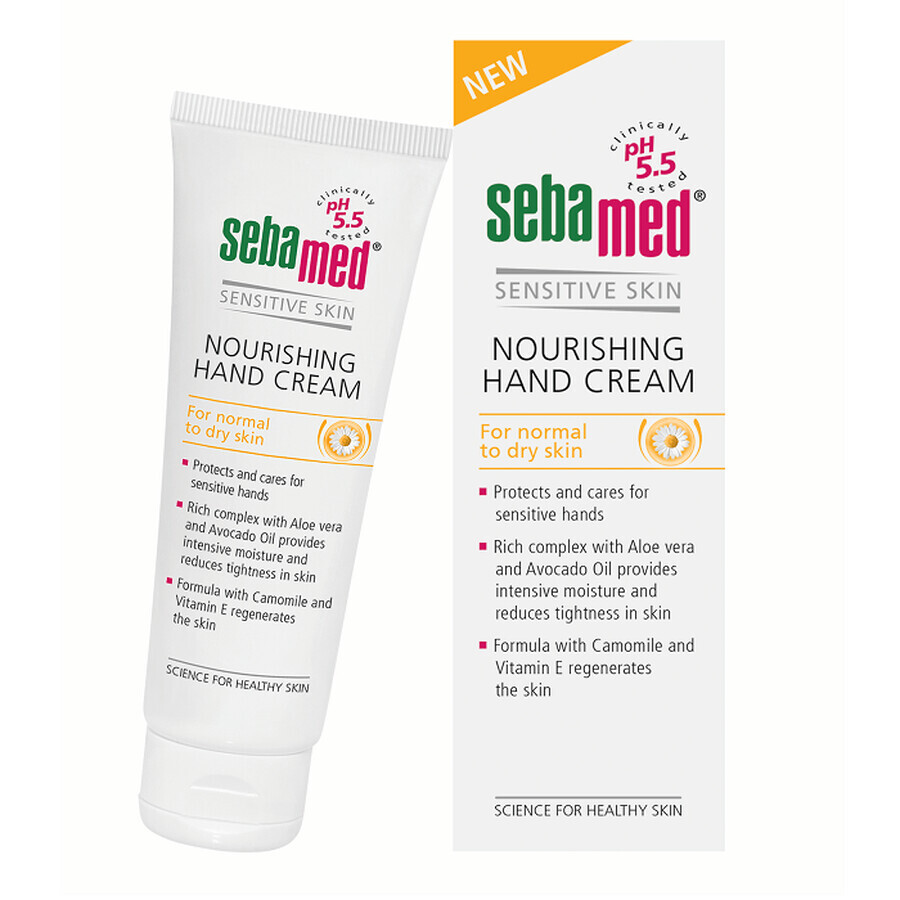 Cremă dermatologică hrănitoare pentru mâini, 75 ml, Sebamed