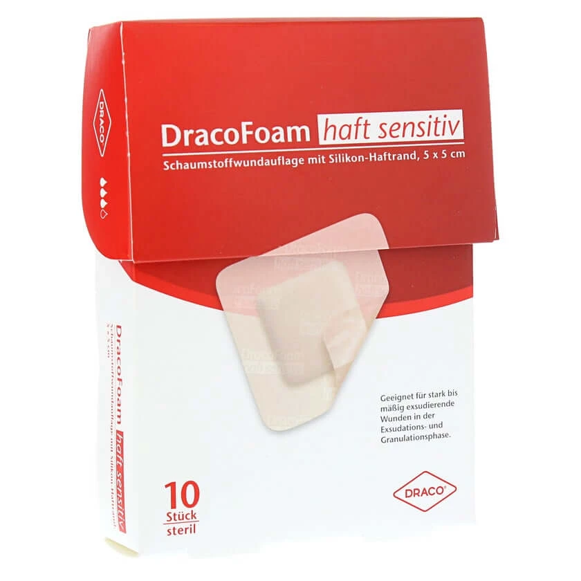 Dracofoam Zelfklevende Gevoelige Schuimwond 5x 10 st.