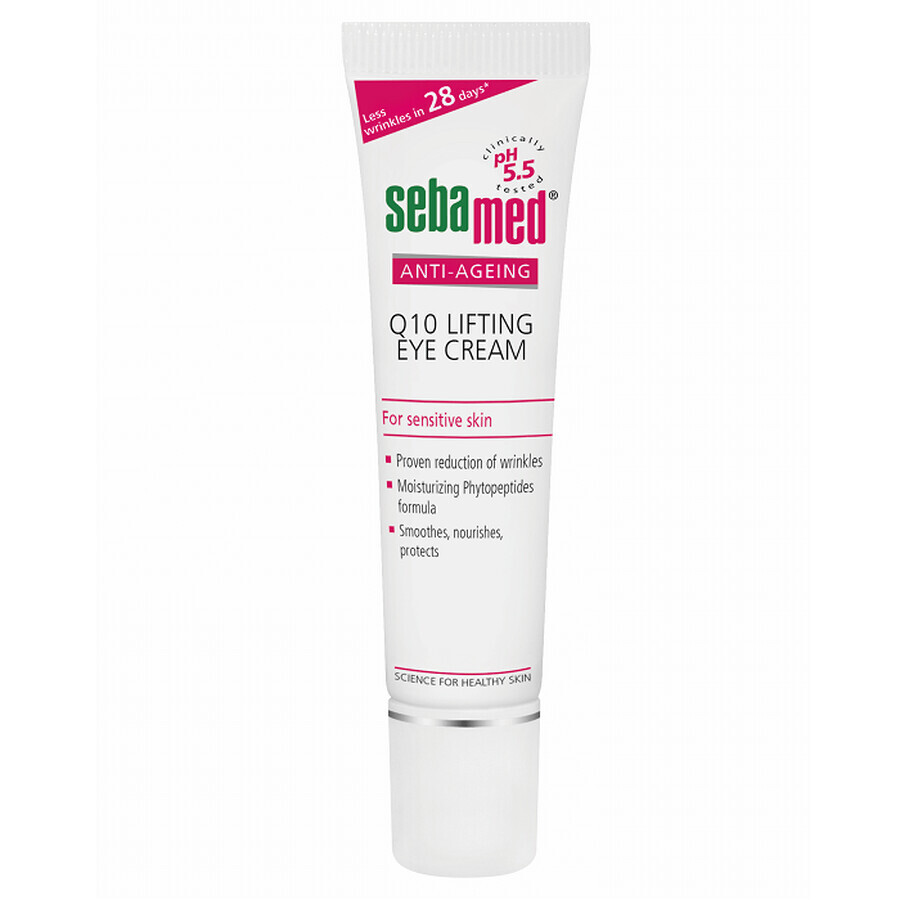 Crema dermatologica per il contorno occhi con Q10 Anti-Ageing, 15 ml, Sebamed