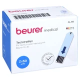 Tiras reactivas de glucosa en sangre GL40 de Beurer 100 unidades.